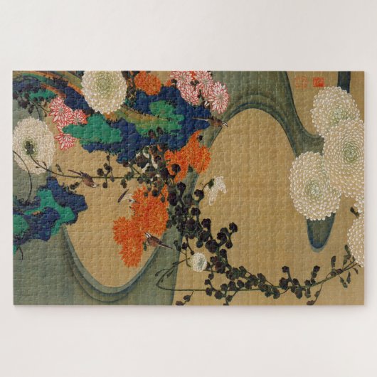 動 植 綵 絵(29)菊 流 花 水, 2000 PUZZLE (Horizontal)