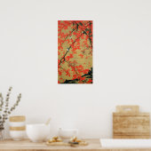 動 綵 絵(30)紅 小 植, 葉 POSTER (Küche)