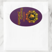 勢至菩薩 OVALER AUFKLEBER (Tasche)