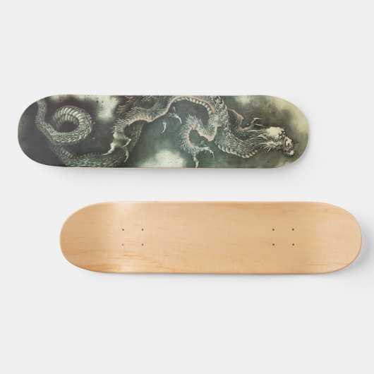 北斎の龍, 北斎 Hokusai Drache, Hokusai, Kunst Skateboard (Horizontal)