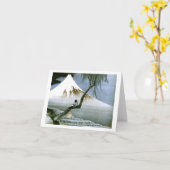 北斎 Junge u. schöne Kunst Mt Fuji Karte (Gelbe Blume)