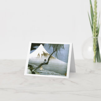 北斎 Junge u. schöne Kunst Mt Fuji Karte