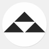 北条鱗 RUNDER AUFKLEBER (Vorderseite)