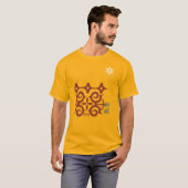 北海道 アイヌ柄 Hokkaido Ainu pattern T-shirt (Vorne ganz)