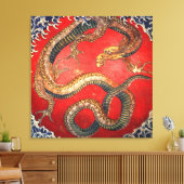 北 の 龍, 北 Hokusai Dragon, Hokusai, Art............. Leinwanddruck (Insitu (Wohnzimmer))