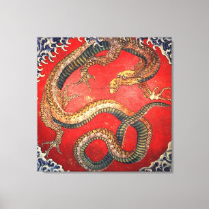 北 の 龍, 北 Hokusai Dragon, Hokusai, Art............. Leinwanddruck