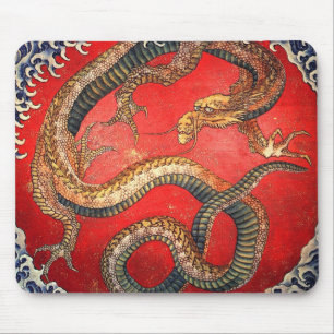 北 斎 の 龍, 北 Hokusai Dragon, Hokusai, Ukiyoe Mousepad