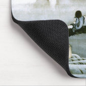 北 斎 Boy & Mt Fuji Fine Art Mousepad (Ecke)