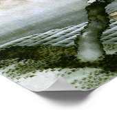 北 斎 Boy & Mt Fuji Fine Art Poster (Ecke)