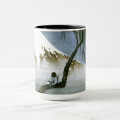 北 斎 Boy & Mt Fuji Fine Art Tasse (Zentrum)