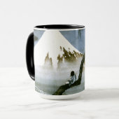 北 斎 Boy & Mt Fuji Fine Art Tasse (Vorderseite Links)