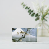 北 斎 Boy & Mt Fuji Fine Art Visitenkarte (Stehend Vorderseite)