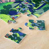 北 斎 Goten-Yama Hill Hokusai Cherry Blossom Fine Ar Puzzle (Seite)