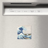 北 斎 Great Wave Off Kanagawa Hokusai Fine Art Magnet (In Situ (Geschirrspüler))
