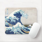 北 斎 Great Wave Off Kanagawa Hokusai Fine Art Mousepad (Mit Mouse)