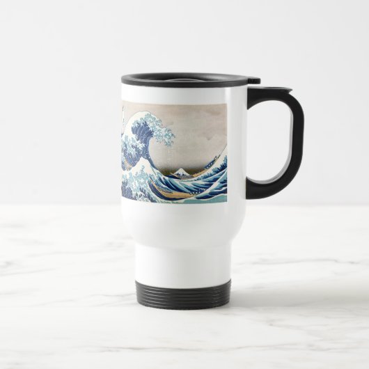 北 斎 Great Wave Off Kanagawa Hokusai Fine Art Reisebecher (Rechts)