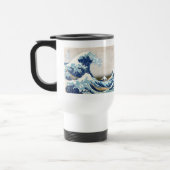 北 斎 Great Wave Off Kanagawa Hokusai Fine Art Reisebecher (Links)