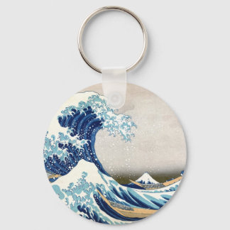 北 斎 Great Wave Off Kanagawa Hokusai Fine Art Schlüsselanhänger