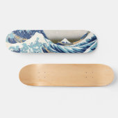 北 斎 Great Wave Off Kanagawa Hokusai Fine Art Skateboard (Horizontal)