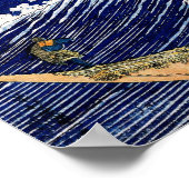 北 斎 Hokusai Ocean Waves Japanische Kunst Poster (Ecke)