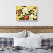 北 斎 Hokusai Peonies & Butterflies Kunstkunst Leinwanddruck (Insitu (Schlafzimmer))