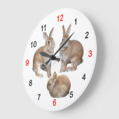 匹 の う さ ぎ 壁 の 掛 GROßE WANDUHR (Winkel)