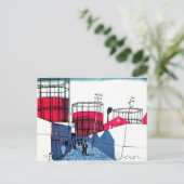 "千 住 タ 泉街"小 癸 巳ab 1930 postkarte (Stehend Vorderseite)