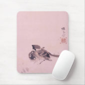 双 雀, 栖 Paar 鳳 Sparrow, Seihō, japanische Kunst Mousepad (Mit Mouse)