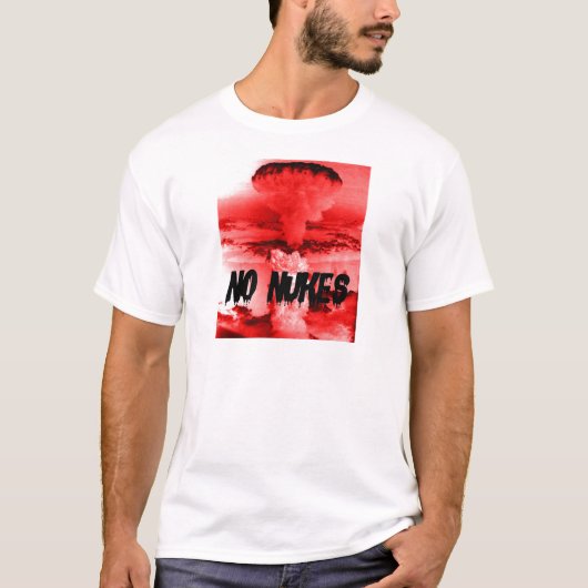 反核 NO NUKES 戦争反対 NO WAR T-Shirt (Vorderseite)