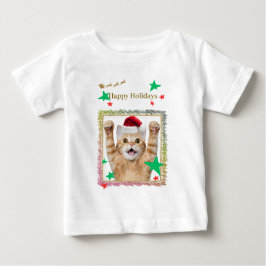 可愛いねこのクリスマスデザイン♡ BABY T-SHIRT