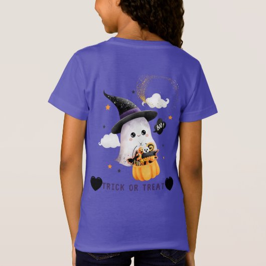 可愛いハロウィン Tシャツ T-Shirt (Rückseite)