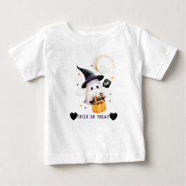 可愛いハロウィーンTシャツTrick or treet Baby T-shirt