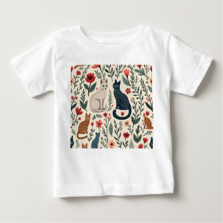 可愛い猫イメージの子供Tシャーツ BABY T-SHIRT