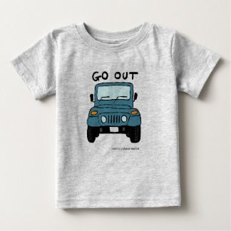 可愛い車のベビーTシャツ BABY T-SHIRT