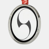 右 二 巴 (地 き) SILBERNES ORNAMENT (Links)
