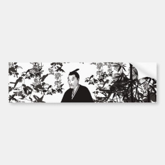 吉田松陰と鳥 AUTOAUFKLEBER
