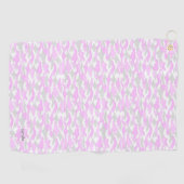 名前　カスタム　迷彩（ピンク）ゴルフタオル GOLFHANDTUCH (Horizontal)