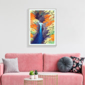 吾 妻 峡, Azuma Gorge, Hasui Kawase, Woodcut Leinwanddruck (Insitu (Wohnzimmer))