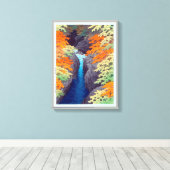 吾 妻 峡, Azuma Gorge, Hasui Kawase, Woodcut Leinwanddruck (Insitu (Holzboden))