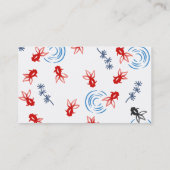 【和柄金魚】Goldfishes of Japanese pattern Visitenkarte (Rückseite)