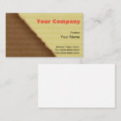 和紙のような VISITENKARTE (Vorne/Hinten)