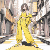 商店街JKシール｜寿司娘 Seal GenerativeAI Aufkleber (Vorderseite)