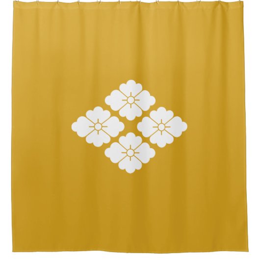 四つ花菱 DUSCHVORHANG (Vorderseite)