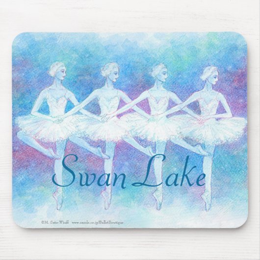 四羽の白鳥の踊りマウスパッド MOUSEPAD (Vorne)
