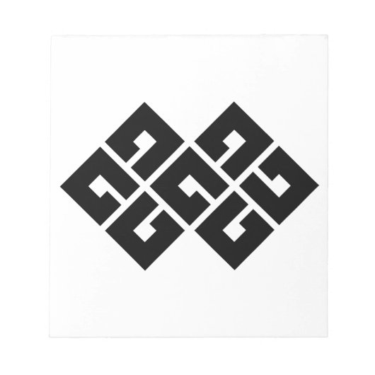 四 つ 目 結 つ 二 NOTIZBLOCK (Vorderseite)