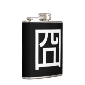 囧 Jiong Chinese Orz Asian Meme Hanzi Emoticon Flachmann (Rechts)