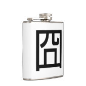 囧 Jiong Chinese Orz Asian Meme Hanzi Emoticon Flachmann (Rechts)