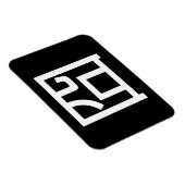 囧 Jiong Chinese Orz Asian Meme Hanzi Emoticon Magnet (Rechte Seite)