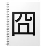 囧 Jiong Chinese Orz Asian Meme Hanzi Emoticon Notizblock (Vorderseite)