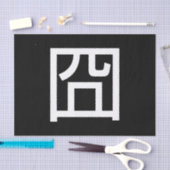 囧 Jiong Chinese Orz Asian Meme Hanzi Emoticon Seidenpapier (Handwerk)